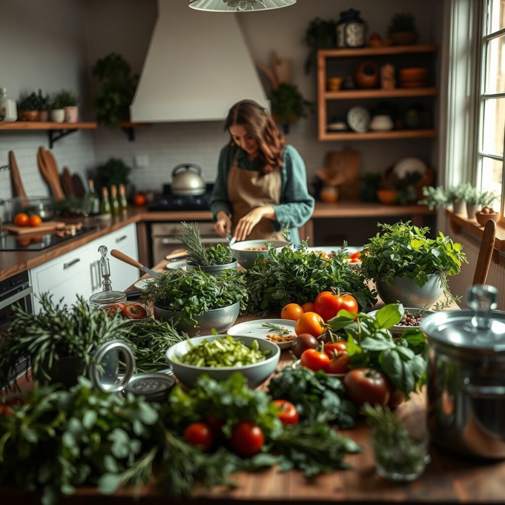 Aromatic Herbs Cooking Techniques Using Rosemary, Thyme, Basil