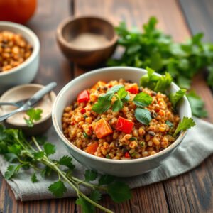 Spicy African Quinoa Bowl